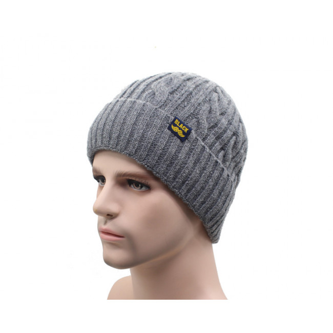 Wholesale custom beanie hat with winter pom knitted hat